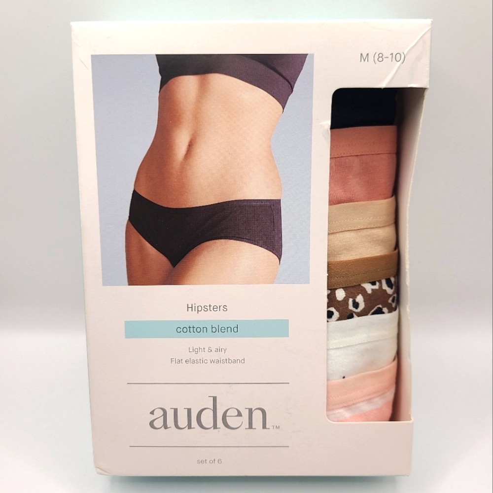 Auden Hipster Cotten Blend Set of 6 New Medium (8-10)
